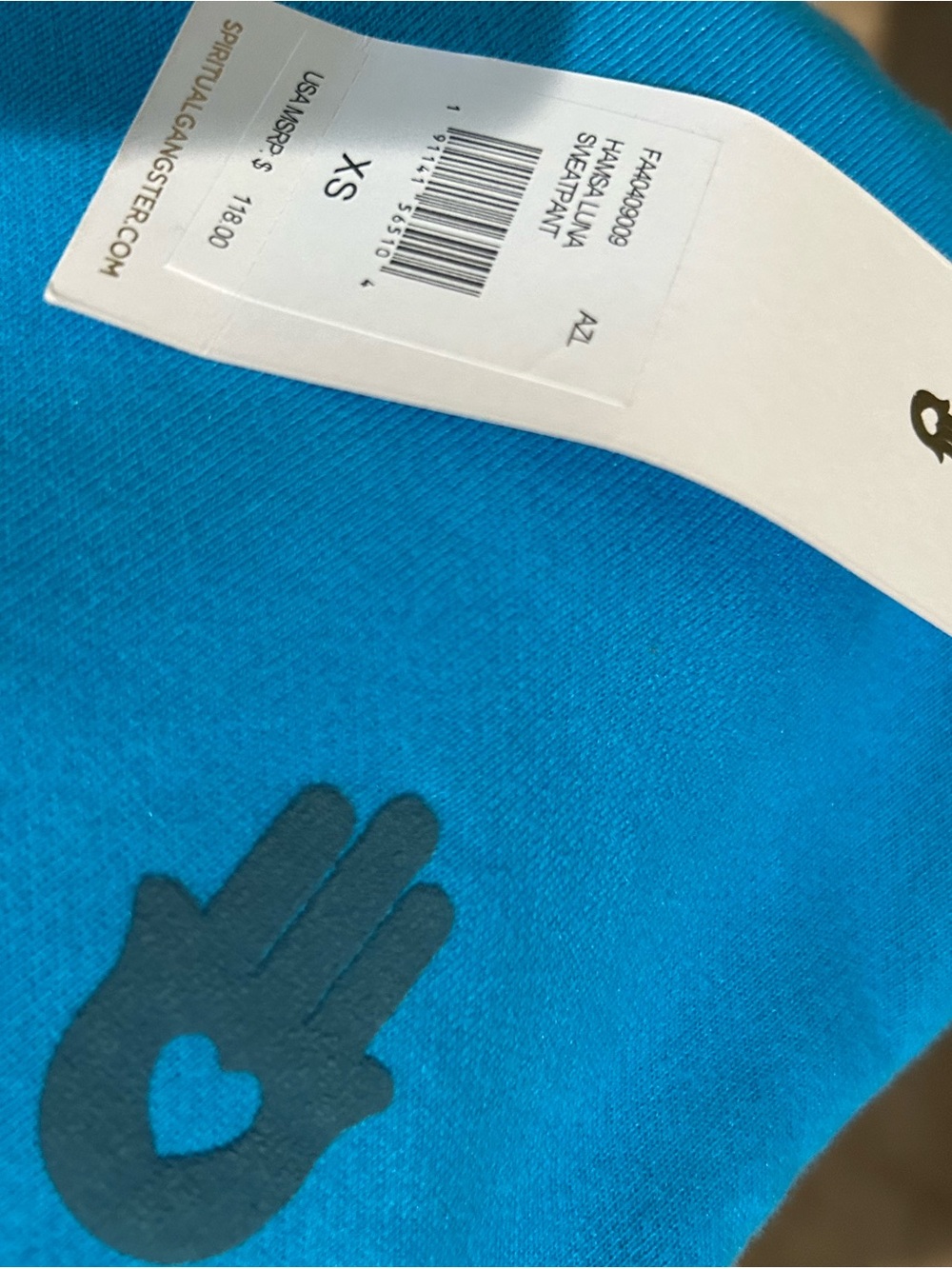 Spiritual Gangster Bright Blue Women Joggers - Picture 2 of 5